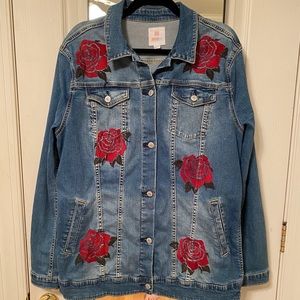 Lularoe Jaxon stretch denim jacket 2XL